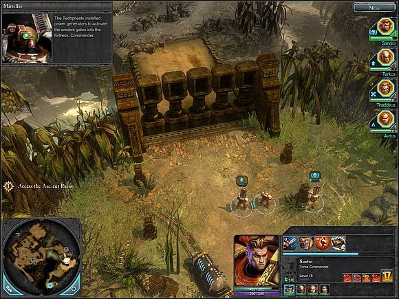 Przejdź przez bramę i ruszaj dalej, po mostku - 6. Remains of the Dark Age | Główny wątek Warhammer 40,000 Dawn of War II - Warhammer 40,000: Dawn of War II - poradnik do gry