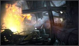 W pobliżu miejsca katastrofy natkniesz się na silny opór przeciwnika - Rzeka Korynt | Misje Killzone 2 - Killzone 2 - poradnik do gry