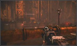 Wokół baterii łukowej kręcić się będzie dwóch ciężko uzbrojonych i opancerzonych Helghastów - Pałac Visariego | Misje Killzone 2 - Killzone 2 - poradnik do gry