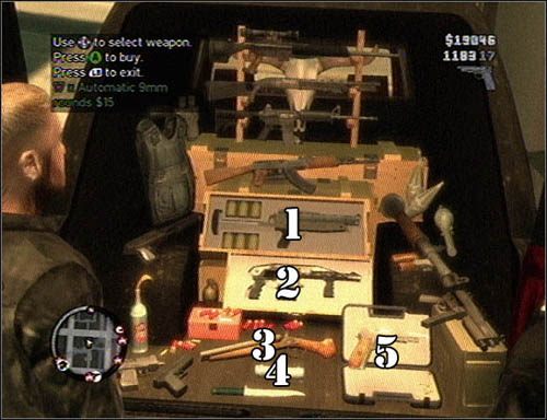 1 - Uzbrojenie | Podstawy Grand Theft Auto IV The Lost and Damned - Grand Theft Auto IV: The Lost and Damned - poradnik do gry