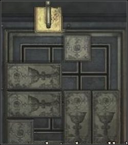 Przesuń dwa podłużne klocki z lewej strony w górę - Powrót przez cmentarz | Shepherds Glen w Silent Hill Homecoming - Silent Hill: Homecoming - poradnik do gry