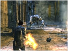 Przed kościołem rozpraw się dwójką ocalałych przeciwników [1] - Rozdział 4 (2) | Opis przejścia | Dark Sector - Dark Sector - poradnik do gry