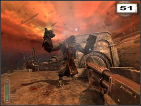 Wewnątrz już czeka komitet powitalny, a dalej szereg korytarzy w mniejszym lub większym stopniu zapełnionych Niemcami - Rozdział 4 - Twierdza (cz.4) | Solucja NecroVision - NecroVision - poradnik do gry