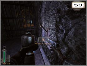 Początek drogi znamionują drzwi (52), którymi dojdziesz do przełącznika (53) otwierającego kraty - Rozdział 4 - Twierdza (cz.4) | Solucja NecroVision - NecroVision - poradnik do gry