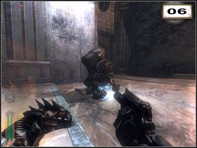 Zapakowany w metalową puszkę jeszcze nie wracaj na arenę, co próbuje wmówić Ci kompas, tylko idź i zabijaj dalej (7), aż do tajemnego miejsca - Rozdział 7 - Kryształowa komnata (cz.1) | Solucja NecroVision - NecroVision - poradnik do gry