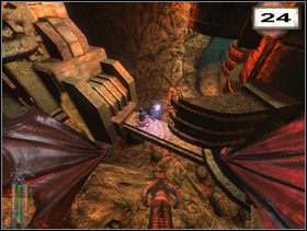 Sugeruje zrobić to dość szybko, chyba, że chcesz jeszcze na dokładkę wybić krwiopijców poukrywanych w różnych zakamarkach pieczary - Rozdział 9 - Zemsta smoka (cz.2) | Solucja NecroVision - NecroVision - poradnik do gry