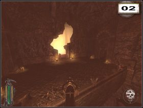 Dotrzesz do niego paląc po drodze całą gromadę wrogów i docierając do zachęcającej wyglądem szczeliny w skale (2) - Rozdział 10 - Świątynia Azazela | Solucja NecroVision - NecroVision - poradnik do gry