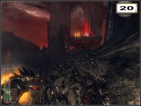 Zwalczając demony powoli będziesz zbliżał się do intrygująco wyglądającej klatki sąsiadującej z czerwonym snopem światła (20) - Rozdział 11 - Zaświaty (cz.2) | Solucja NecroVision - NecroVision - poradnik do gry