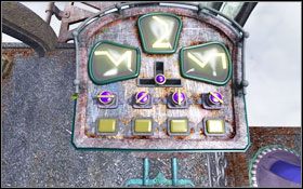 Na każdym przycisku masz linię: poziomą, ukośną (skierowaną w prawo), pionową oraz ukośną (skierowaną w lewo) - Rozdział II - Dragast (cz.1) | Opis przejścia Aura Fate of the Ages - Aura: Fate of the Ages - poradnik do gry