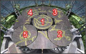 Jeśli dobrze ustawisz koła ukaże się filmik przedstawiający dźwignię - Rozdział II - Dragast (cz.1) | Opis przejścia Aura Fate of the Ages - Aura: Fate of the Ages - poradnik do gry