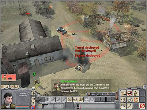 Następnie ruszaj w kierunku wioski - Misja 3 P.O.W. - Kampania radziecka - Men of War - poradnik do gry