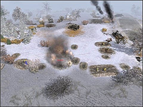 Znowu umieść tych, którzy cudem przeżyli w okopach, a armaty ppanc - Misja 4 Moscow is Behind Us! - Kampania radziecka - Men of War - poradnik do gry