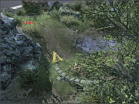 Gdy dotrzesz do głównego traktu musisz go sprawdzić na okoliczność występowania min (uncover the minefields on the road) - Misja 7 Behind Enemy Lines (cz.2) - Kampania radziecka - Men of War - poradnik do gry