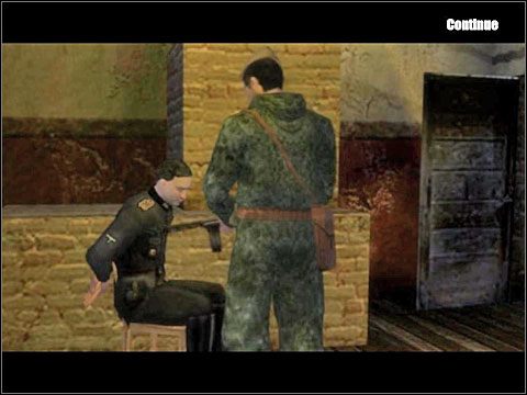 Pora się stąd zabierać - musisz opuścić bazę i przegrupować się ze swoją drużyną w miejscu wskazywanym na ekranie czerwoną strzałką (leave the centre and regroup with your team at the checkpoint) - Misja 8 Chasing Shadows (cz.3) - Kampania radziecka - Men of War - poradnik do gry