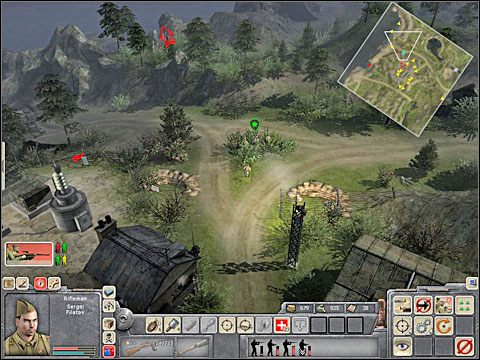 Swoich ludzi podlecz dopiero na wzniesieniu (ale nie wszystkich jednocześnie - Misja 8 Chasing Shadows (cz.3) - Kampania radziecka - Men of War - poradnik do gry