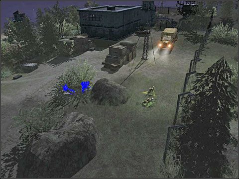 A to dlatego, że stoi pod nim jakiś pojazd uzbrojony w szybkostrzelne działko - warto go przejąć jednym lub dwoma towarzyszami - Misja 9 The Flying Dutchman (cz.1) - Kampania radziecka - Men of War - poradnik do gry