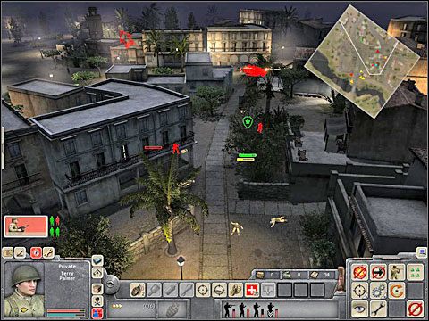 Ponownie szybko przebiegnij przez ulicę likwidując tylko tych Niemiaszków, którzy cię zobaczyli - Misja 1 Arsenal (cz.1) - Kampania Aliantów - Men of War - poradnik do gry