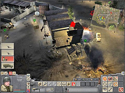 Musisz jechać w lewo, do rozwidlenia ulic i na nim odbić w prawo - Misja 1 Arsenal (cz.2) - Kampania Aliantów - Men of War - poradnik do gry