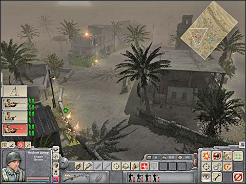 Jednym człowiekiem chwyć za ten ckm i odwróć go ile się da w prawo - Misja 3 Meeting the Enemy (cz.1) - Kampania Aliantów - Men of War - poradnik do gry