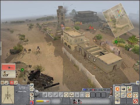 Napełnisz go paliwem ściągając go z jednej z zaparkowanych nieopodal ciężarówek - najpierw otwórz okno ekwipunku swojego podwładnego, dwa razy kliknij LPM obrazek kanistra, a kiedy chłopak weźmie go do ręki, najedź kursorem i kliknij LPM ciężarówkę (kursor zmienia się w ikonę