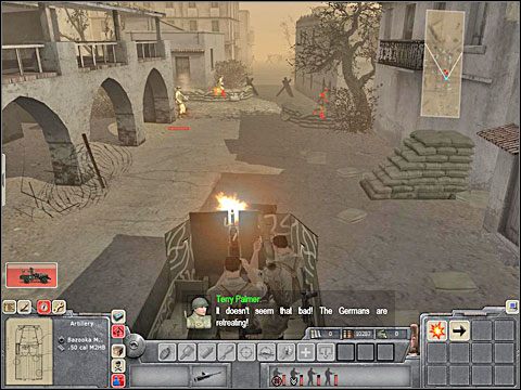 Dotrzesz w okolicę jeszcze jednej blokady - gruzowiska - Misja 4 Disaster in Tunisia (cz.3) - Kampania Aliantów - Men of War - poradnik do gry