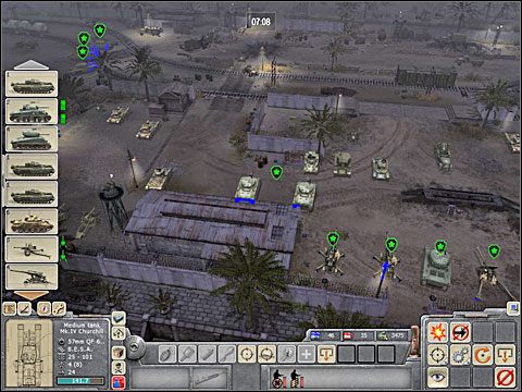 Po dłuższym czasie zjawią się alianckie posiłki: kilka kolejnych czołgów, drugie działo17-funtowe, transporter M3 - Misja 5 Turning Point - Kampania Aliantów - Men of War - poradnik do gry