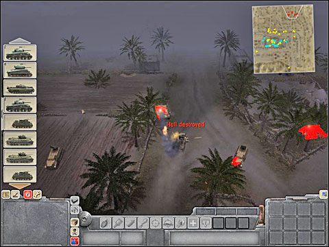 Po wykonaniu tego zadania otrzymasz kolejne - tym razem musisz odrzucić główne uderzenie Niemców wyprowadzane ze wschodu (repel the main enemy force coming from the East) - Misja 5 Turning Point - Kampania Aliantów - Men of War - poradnik do gry