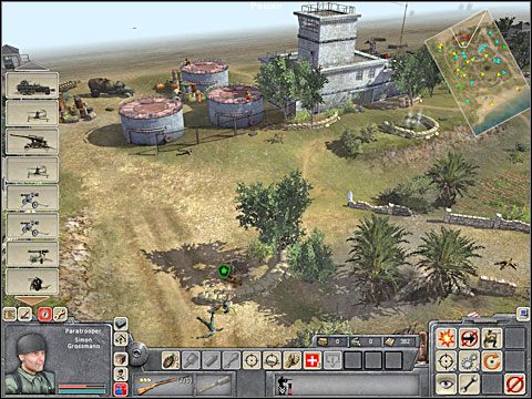 Po zabezpieczeniu wieży kontrolnej rozejrzyj się za bronią i amunicją - w jednej ze skrzyń w pobliżu budynku powinieneś znaleźć m - Misja 1 Merkury (cz.3) - Kampania niemiecka - Men of War - poradnik do gry