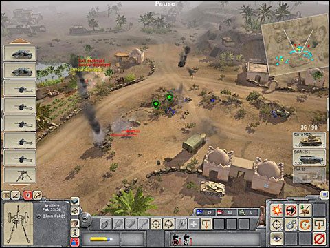 Herbaciarzy, którym jednak uda się przebić powitają zaś twoje siły na wschodzie - Misja 2 Scorching Sands (cz.1) - Kampania niemiecka - Men of War - poradnik do gry