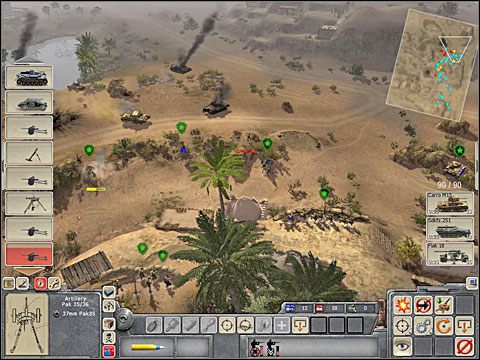 Po spaleniu (co do jednego - Misja 2 Scorching Sands (cz.1) - Kampania niemiecka - Men of War - poradnik do gry