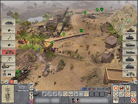 W trakcie bitwy Angole spróbują się również przebić na twoim lewym skrzydle - Misja 2 Scorching Sands (cz.1) - Kampania niemiecka - Men of War - poradnik do gry