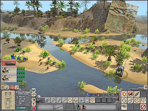 Otrzymasz teraz trzy nowe zadania: oczyszczenia drogi z min by kolumna niemieckich pojazdów mogła wreszcie ruszyć (clear the road of mines and let the column start moving) , dokonania rozpoznania osiedla na zachód od skrzyżowania (recon the settlement west of the crossing) i wreszcie sprawdzenia te - Misja 4 On the way to Tunis (cz.1) - Kampania niemiecka - Men of War - poradnik do gry