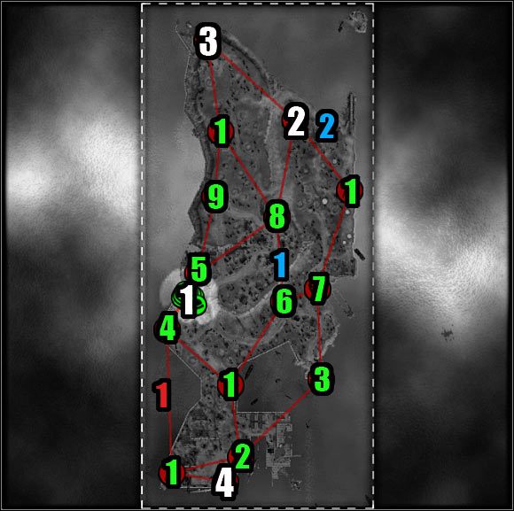 Oznaczenia na mapie - kolor biały (cele misji) - Misja 6 - Turning a Blind Eye (mapa) | Akt 2 | Codename Panzers - Zimna Wojna - Codename: Panzers - Zimna Wojna - poradnik do gry
