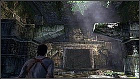 Aby umożliwić zejście Sullyemu bohater spowodował wybuch beczek znajdujących się za stertą kamieni - Rozdział 2 The Search for El Dorado (cz.2) | Przygoda Uncharted Drakes Fortune - Uncharted: Drakes Fortune - poradnik do gry