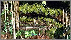 Po rozbujaniu się na drugiej linie bohater skoczył dalej w lewo i złapał się wąskiego progu - Rozdział 3 A Suprising Find | Przygoda | Solucja Uncharted Drakes Fortune - Uncharted: Drakes Fortune - poradnik do gry