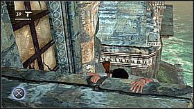 Para ruszyła dalej i dotarła do miejsca gdzie stał typ z granatnikiem - tutaj Nathan uruchomił mechanizm i otworzył kratę - Rozdział 10 The Customs House | Przygoda | Solucja Uncharted Drakes Fortune - Uncharted: Drakes Fortune - poradnik do gry
