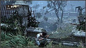 Teraz bohater podszedł do okna z witrażem przedstawiającym charakterystyczne serce - otworzył je i zobaczył swój dalszy cel - Rozdział 15 On the Trail of the Treasure | Przygoda Uncharted Drakes Fortune - Uncharted: Drakes Fortune - poradnik do gry