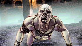 Elena poprosiła głównego bohatera o podsadzenie jej, by mogła złapać się górnej części uszkodzonej drabiny [1] - Rozdział 17 The Heart of the Vault | Przygoda | Uncharted Drakes Fortune - Uncharted: Drakes Fortune - poradnik do gry