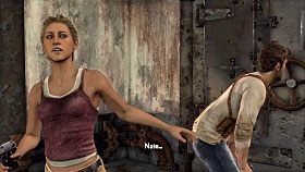 W trakcie ucieczki Nathan mógł prowadzić ostrzał na oślep po to żeby spowalniać goniące bohaterów potwory [1] - złapanie przez jedną z tych bestii oznaczałoby śmierć - Rozdział 17 The Heart of the Vault | Przygoda | Uncharted Drakes Fortune - Uncharted: Drakes Fortune - poradnik do gry