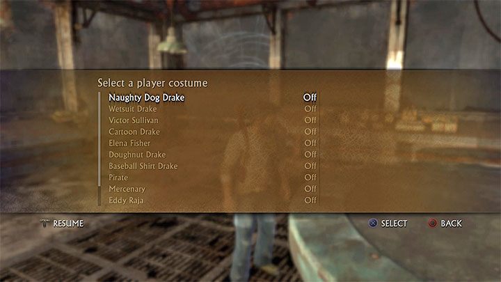 W miarę przechodzenia kampanii odblokowywane są nowe skórki dla grywalnej postaci - Uncharted: Drakes Fortune - poradnik do gry