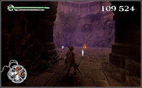 Jedyny fragment artefaktu znajduje się w jednej z komnat, po zejściu z pierwszego odcinka schodów (nie do ominięcia, gdyż w tym pomieszczeniu pojawiać się będą przeciwnicy) - [ETAP] Długie Zejście | X-Blades - X-Blades - poradnik do gry