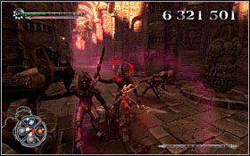 Przed opuszczeniem etapu, nie zapomnij wziąć fragment artefaktu (jeśli zbierałeś do tej pory wszystkie fragmenty dalsze będą już bezużyteczne, gdyż wszystkie dodatkowe zdolności zostały odblokowane) - [ETAP] Kamienna Aleja (wieczór) | X-Blades - X-Blades - poradnik do gry