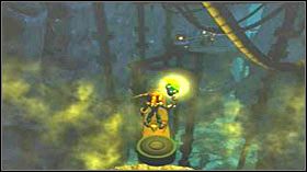 Idź przed siebie i na końcu korytarza przekręć śrubę - Morrow Caverns | Opis przejścia Ratchet & Clank Quest for Booty - Ratchet & Clank: Quest for Booty - poradnik do gry