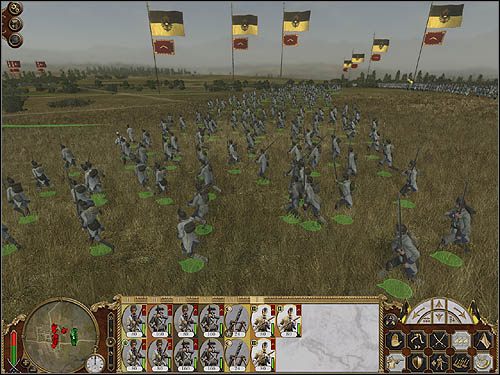 Wiele jednostek posiada zdolność chowania się w lasach, trawach, itd - Piechota (cz.3) | Bitwy lądowe w Empire Total War - Empire: Total War - poradnik do gry