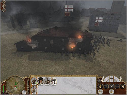 Artyleria pozwala likwidować piechotę w budynkach praktycznie bez ponoszenia strat. - Perspektywa napastnika | Oblężenia w Empire Total War - Empire: Total War - poradnik do gry