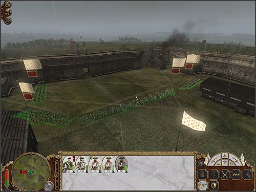 Przeważnie jednak wróg będzie próbował wejść na Twoje mury z pomocą lin - Perspektywa obrońcy | Oblężenia w Empire Total War - Empire: Total War - poradnik do gry