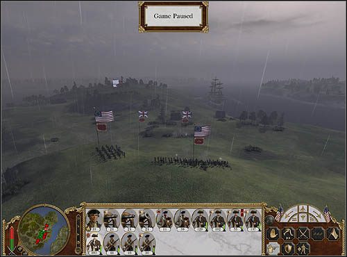 W centralnej części pola bitwy walczyć muszą cztery pułki piechoty - Oblężenie Bostonu | Droga ku Niepodległości w Empire Total War - Empire: Total War - poradnik do gry