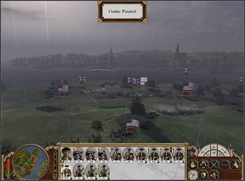 Na południu skieruj dwa niewielkie pułki milicji do lasu - stamtąd powystrzelasz Brytyjczyków, zmuszając ich do odwrotu - Oblężenie Bostonu | Droga ku Niepodległości w Empire Total War - Empire: Total War - poradnik do gry