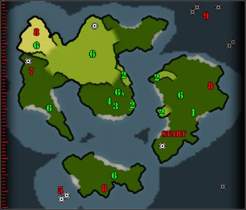 Przed uświęconym grobowcem - Wyspa Oki - mapa | Cesarstwo | Command & Conquer Red Alert 3 - Powstanie - Command & Conquer: Red Alert 3 - Powstanie - poradnik do gry