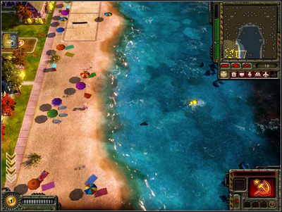 Staraj się by dekapitacja szpicli odbywała się w bezpiecznej odległości, czyli takiej z której szpiedzy nie będą w stanie pokazać naszym żołdakom dukatów - Nie ma się gdzie ukryć | Wyzwania poboczne - Command & Conquer: Red Alert 3 - Powstanie - poradnik do gry